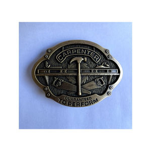 Carpenter Bronze Belt Buckle
